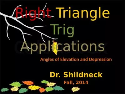 Right  Triangle  Trig   Applications