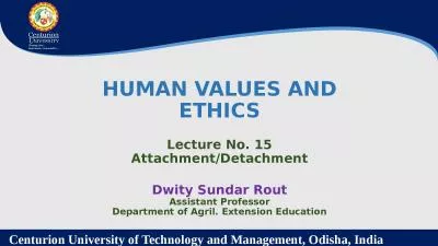 HUMAN VALUES AND ETHICS Lecture No. 15