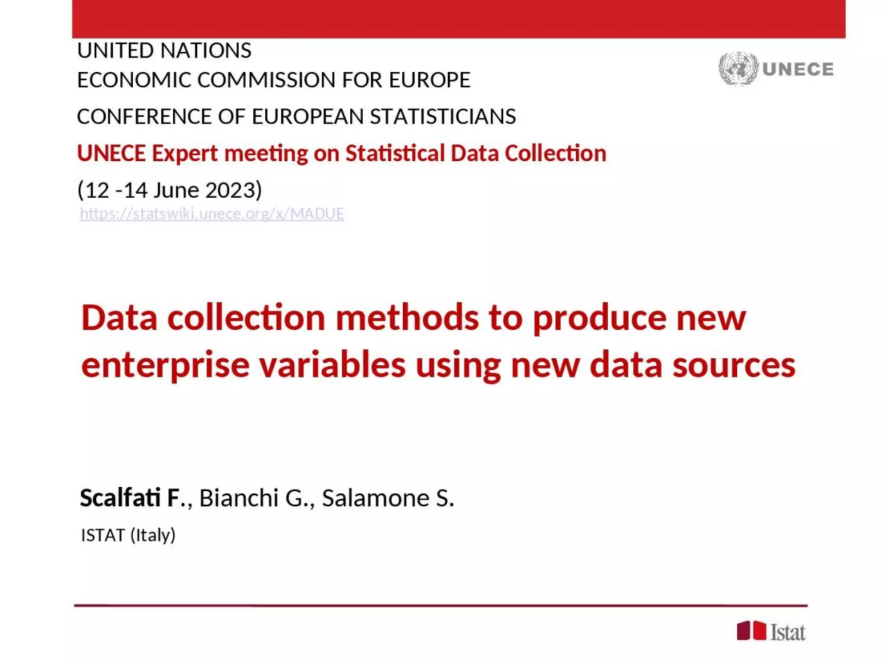 Data collection methods to produce new enterprise variables using new data sources
