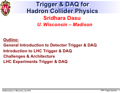 Trigger &  DAQ for Hadron Collider Physics