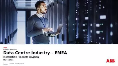 Industry brochure Data Centre Industry – EMEA