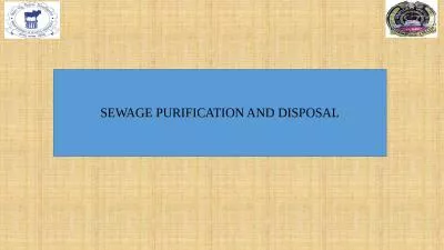 SEWAGE PURIFICATION AND DISPOSAL