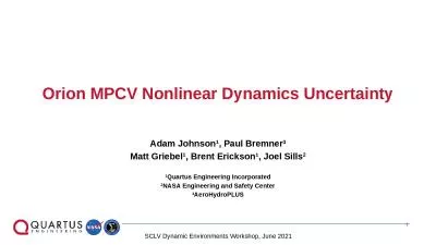 Orion MPCV Nonlinear Dynamics Uncertainty