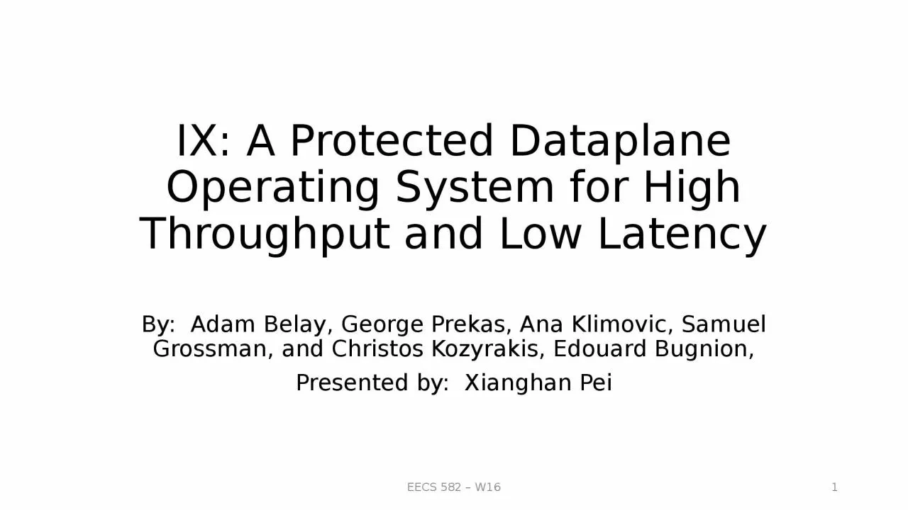 PPT-IX: A Protected Dataplane