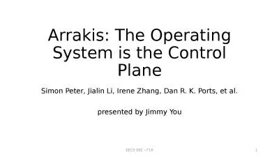 Arrakis : The Operating System is the Control Plane