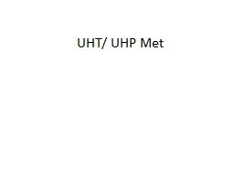 UHT/ UHP Met UHT Ultrahigh-temperature metamorphism