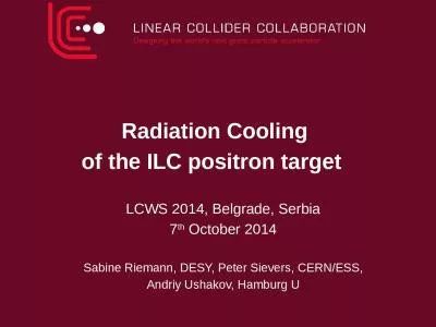 Radiation Cooling  of the ILC positron target