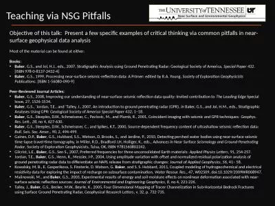 Objective of this talk:  Present a few specific examples of critical thinking via common pitfalls i