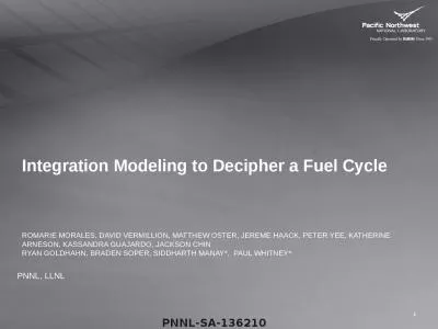 Integration Modeling to Decipher a Fuel Cycle