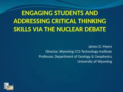 Engaging Students and Addressing Critical Thinking Skills via the Nuclear Debate