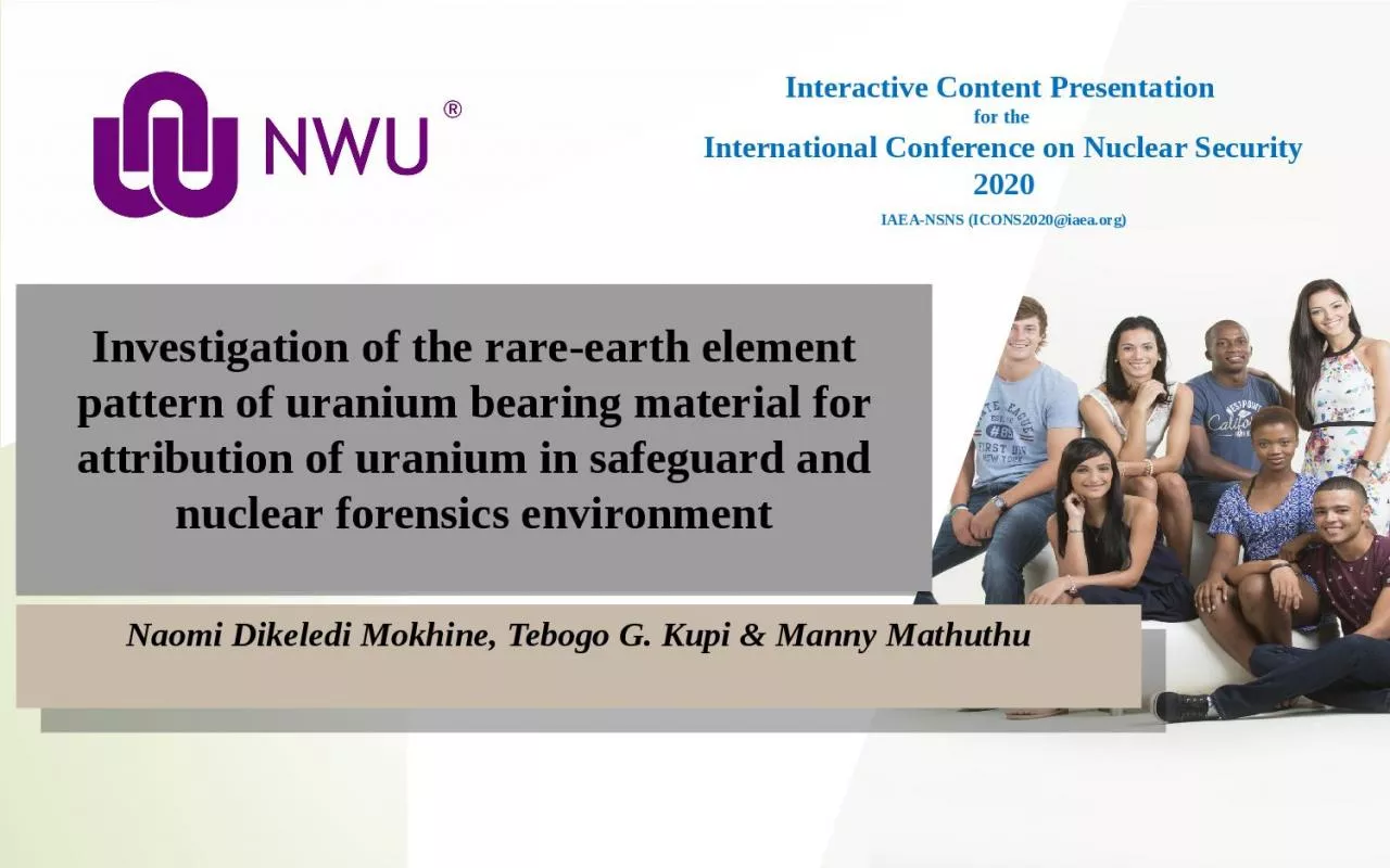 PPT-Investigation of the rare-earth element pattern of uranium