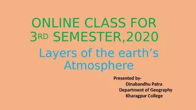 ONLINE CLASS FOR 3 RD  SEMESTER,2020