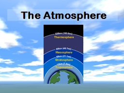 The Atmosphere Definition of the Atmosphere