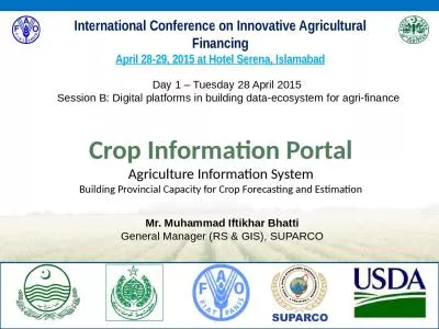 Crop Information Portal Agriculture Information System