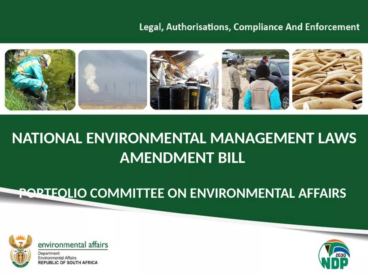 PPT-NATIONAL ENVIRONMENTAL MANAGEMENT LAWS AMENDMENT BILL