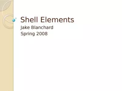 Shell Elements Jake Blanchard