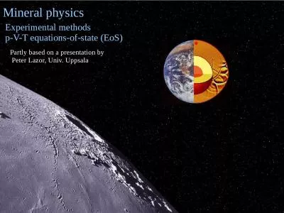 Mineral physics  Experimental methods