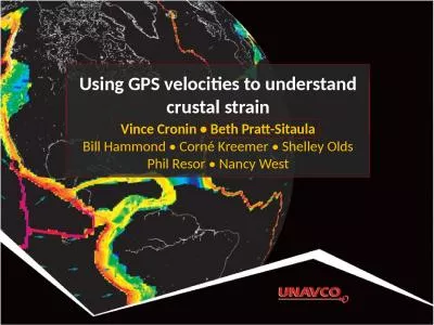 Using GPS velocities to