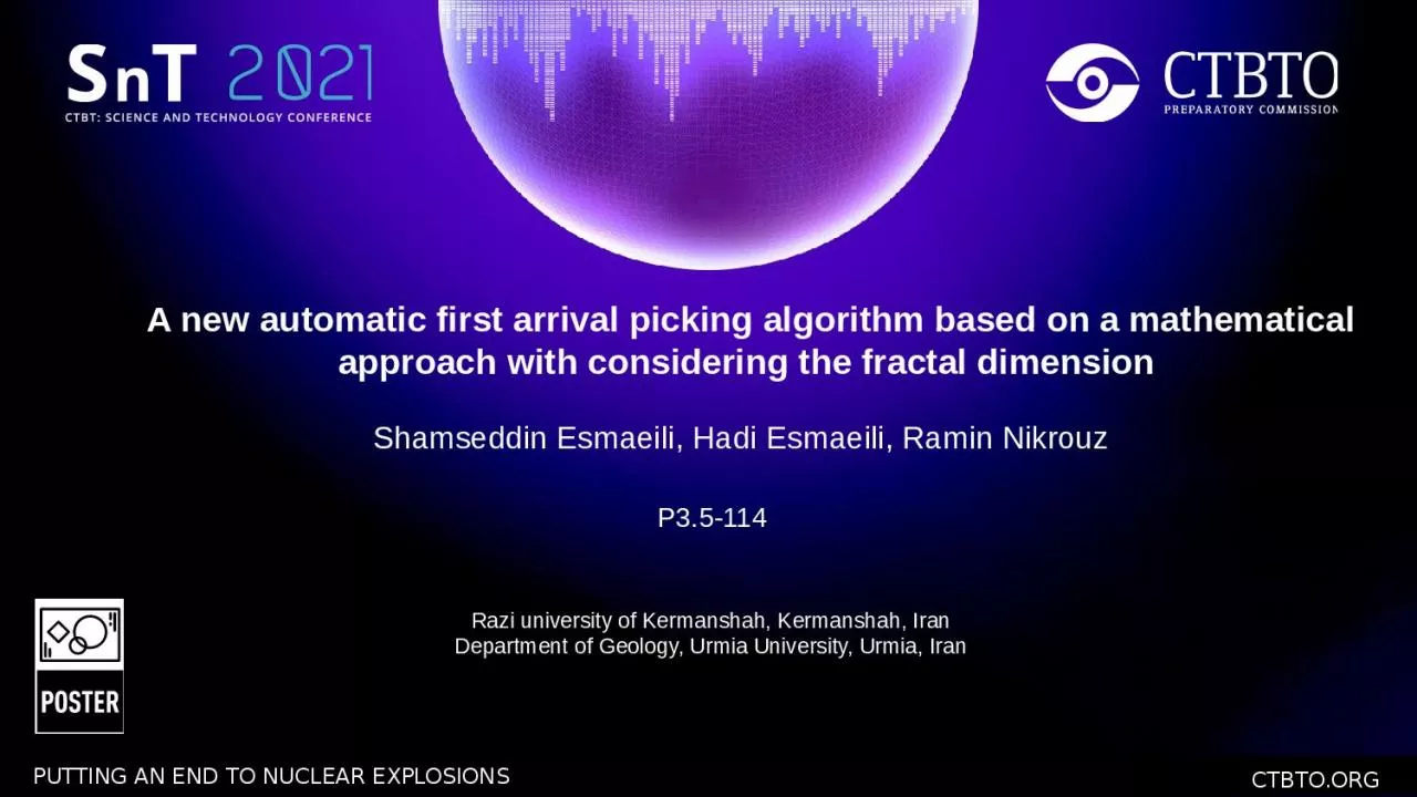A new  automatic first arrival picking algorithm based on a mathematical approach with