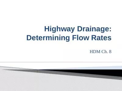 Highway Drainage: Determining Flow Rates