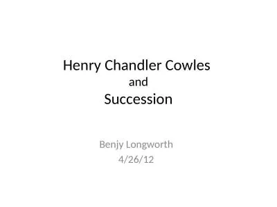 Henry Chandler Cowles  and