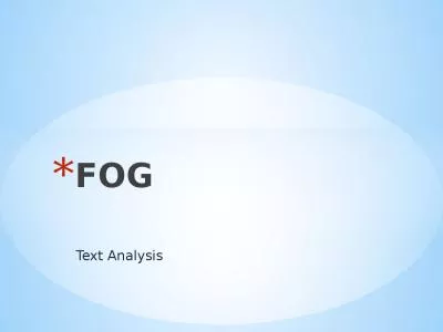 Text  Analysis FOG Position