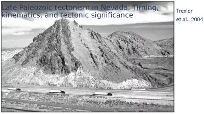 Late Paleozoic tectonism in Nevada: Timing, kinematics, and tectonic significance