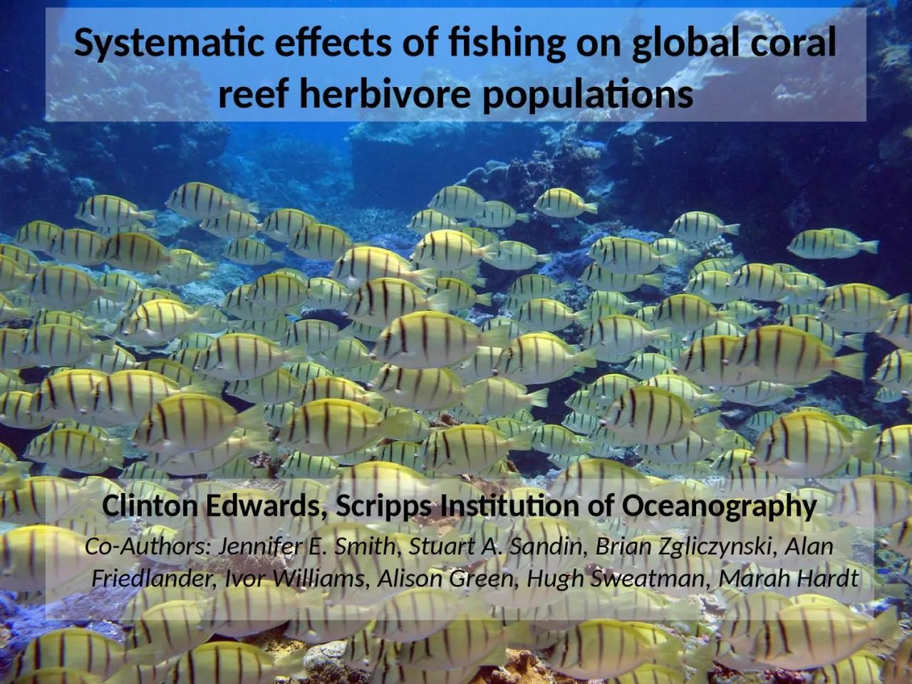 PPT-Systematic effects of fishing on global coral reef herbivore populations