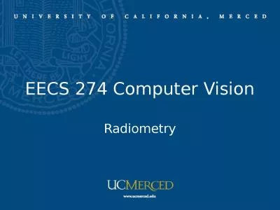 EECS 274 Computer Vision