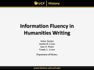 Information Fluency in