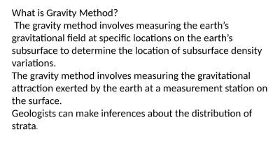 What is Gravity Method?