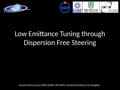 Low Emittance Tuning through Dispersion Free Steering