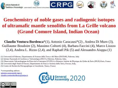 G eochemistry of noble gases and radiogenic isotopes of ultramafic mantle xenoliths from La Grille