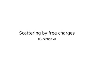 Scattering by free charges