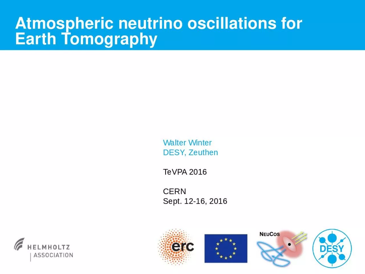 PPT-Atmospheric neutrino oscillations for Earth Tomography