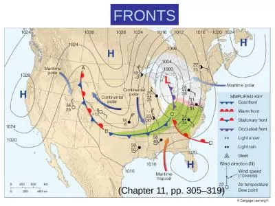 FRONTS (Chapter 11, pp. 305–319)