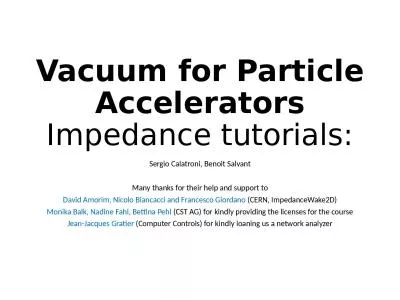 Vacuum for Particle Accelerators