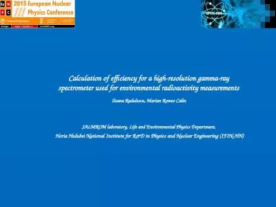 Calculation of efficiency for a high-resolution gamma-ray spectrometer used for environmental