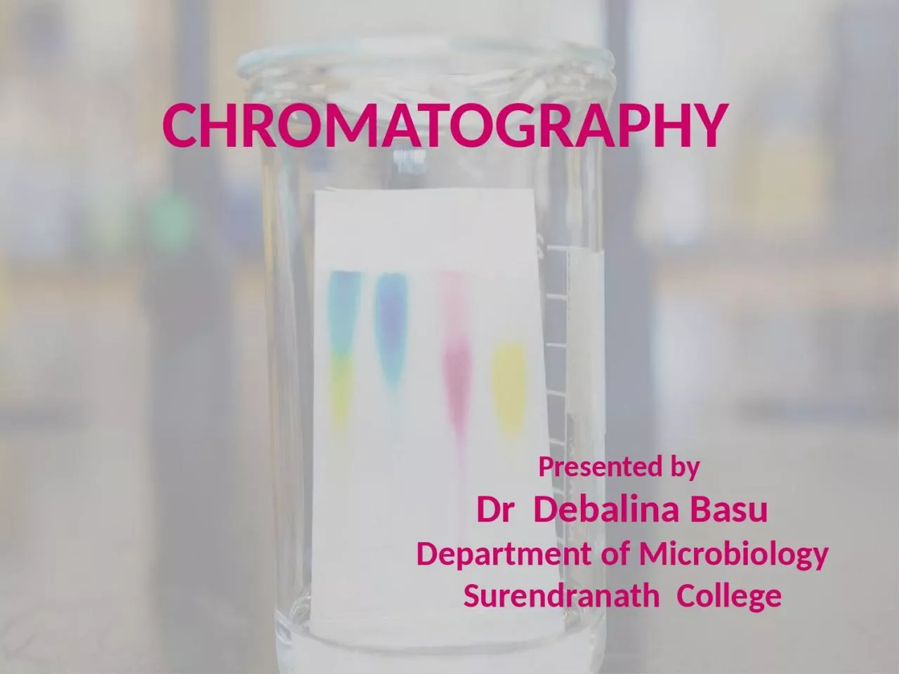 CHROMATOGRAPHY Presented by