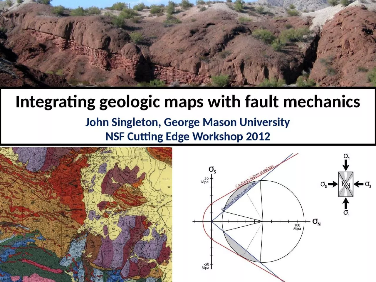 Integrating geologic maps with fault mechanics