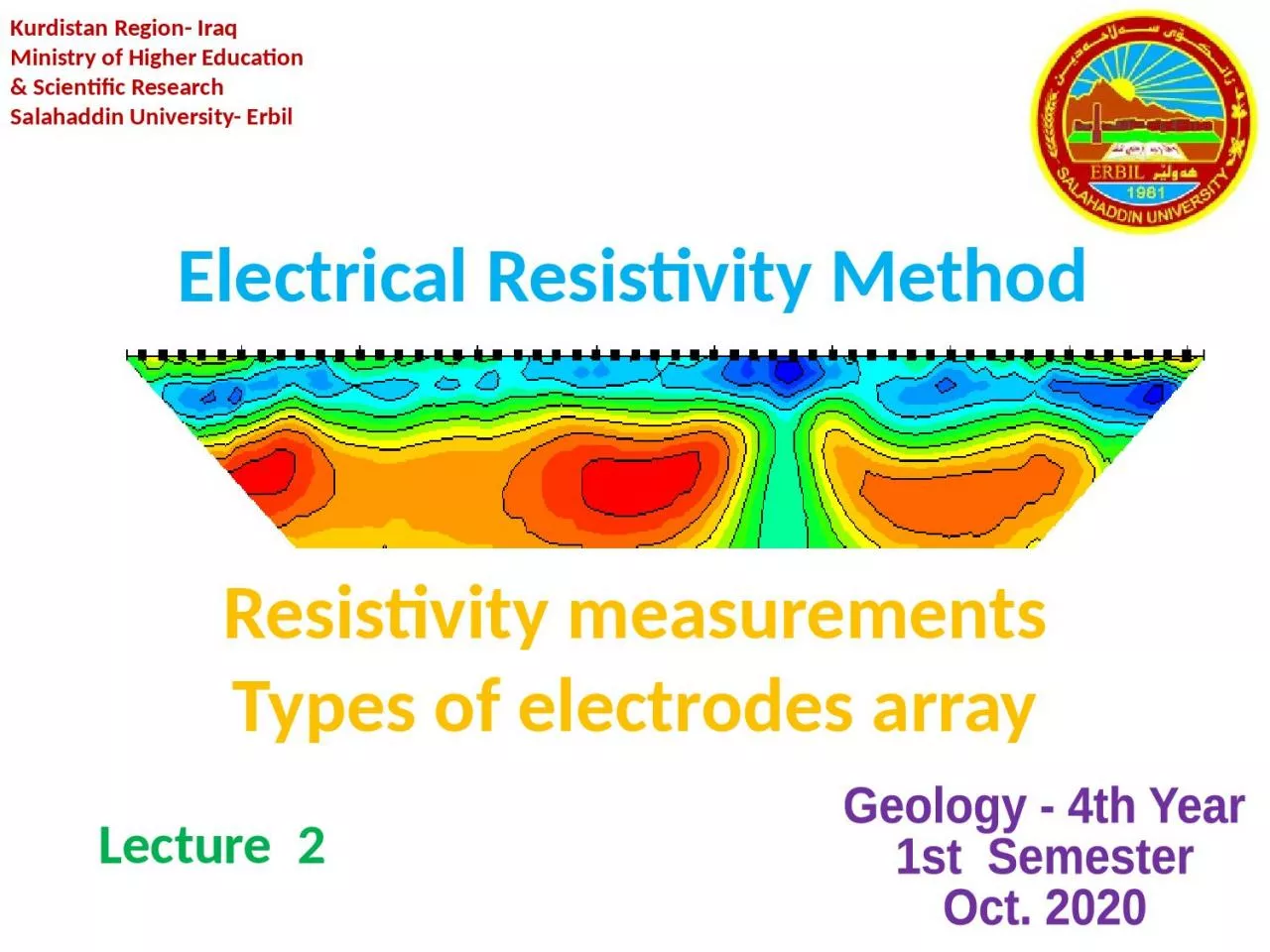 PPT-Resistivity measurements