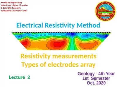 Resistivity measurements