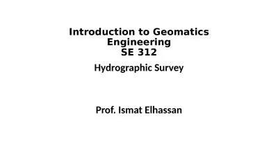 Introduction to Geomatics Engineering