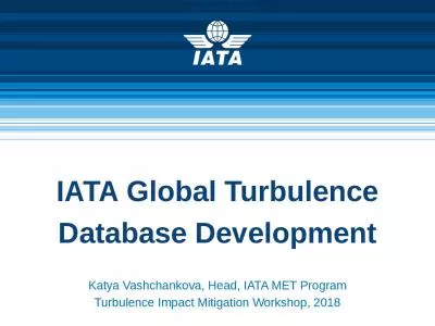 IATA  Global Turbulence Database Development