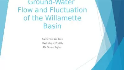 Ground-Water  Flow and Fluctuation of the Willamette Basin