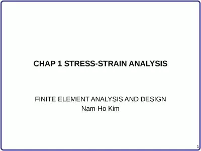 CHAP  1  STRESS-STRAIN ANALYSIS