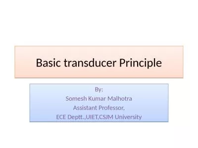 Basic transducer Principle