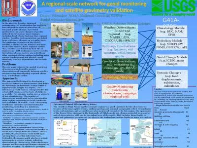 A regional-scale network for geoid monitoring and satellite gravimetry validation