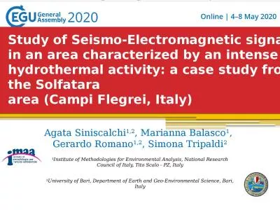 Study of Seismo-Electromagnetic signals in an area characterized by an intense hydrothermal activit