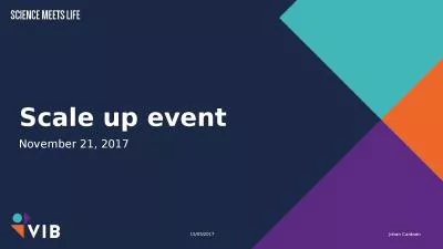 Scale up event November 21, 2017
